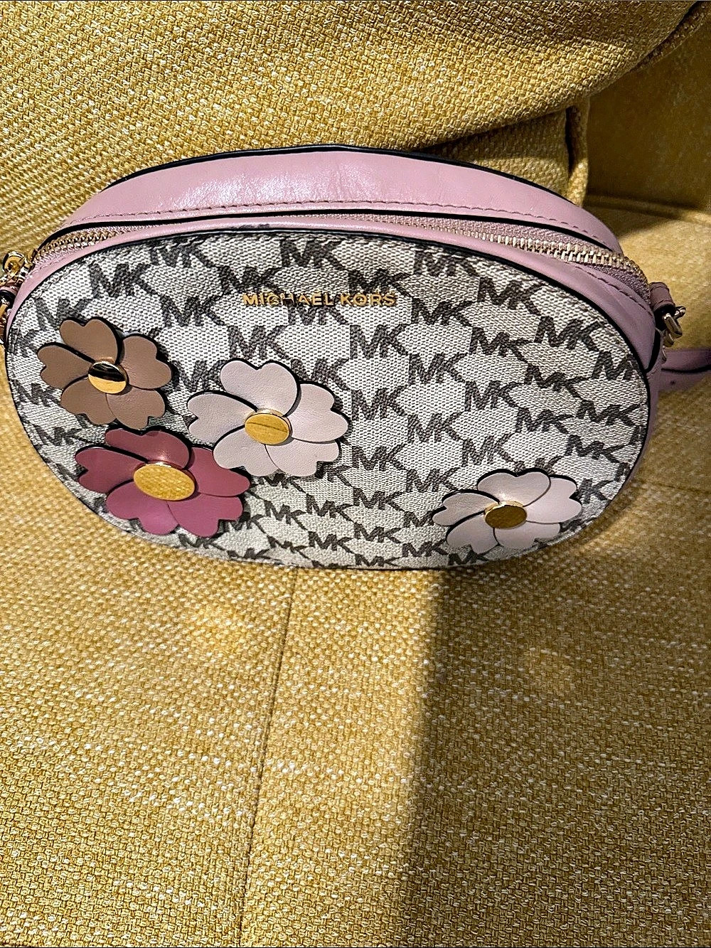 Michael Kors Floral Logo Crossbody in Pink brand new never used